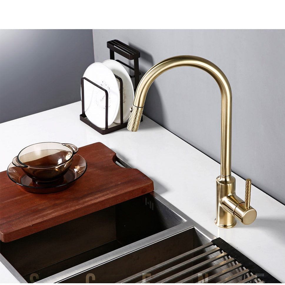 Matēts Zelta Virtuves Jaucējkrāns