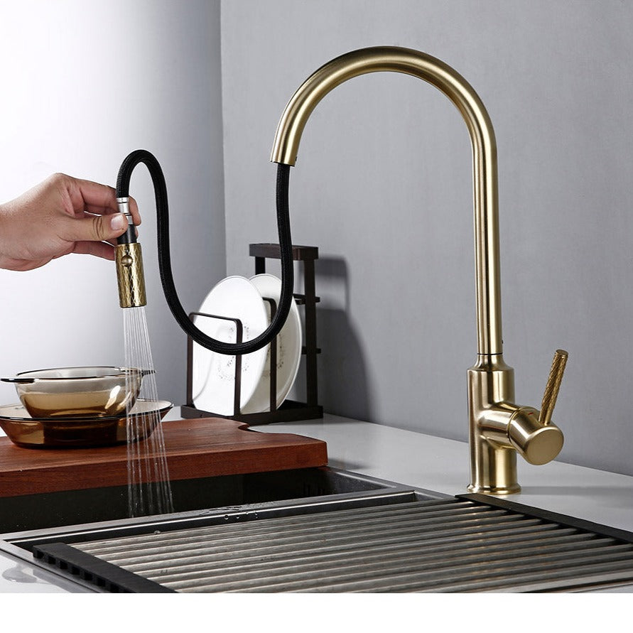 Matēts Zelta Virtuves Jaucējkrāns