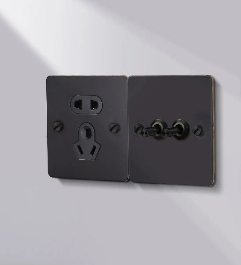 Stainless Steel Light Switch and Sockets with Screws