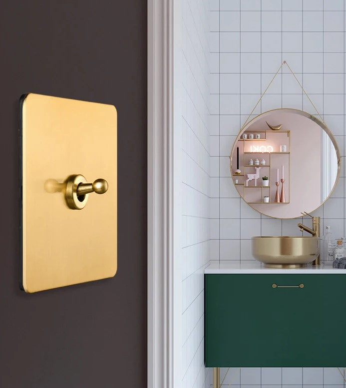 Stainless Steel Retro Design Light Switch And Sockets