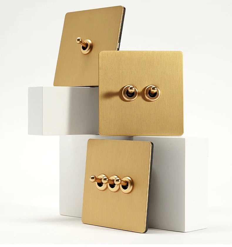 Stainless Steel Retro Design Light Switch And Sockets