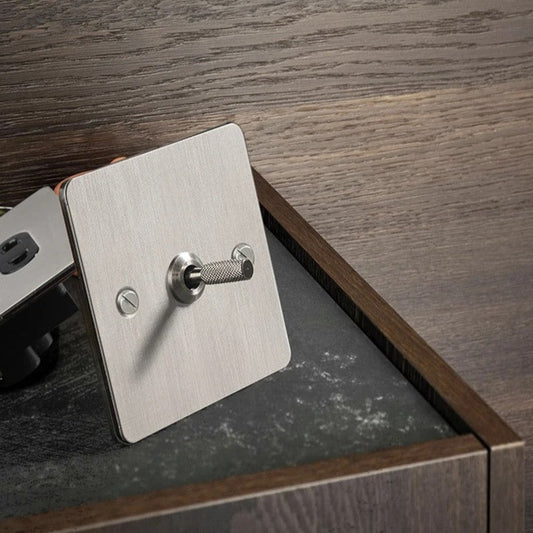 Stainless Steel Light Switch and Sockets with Screws